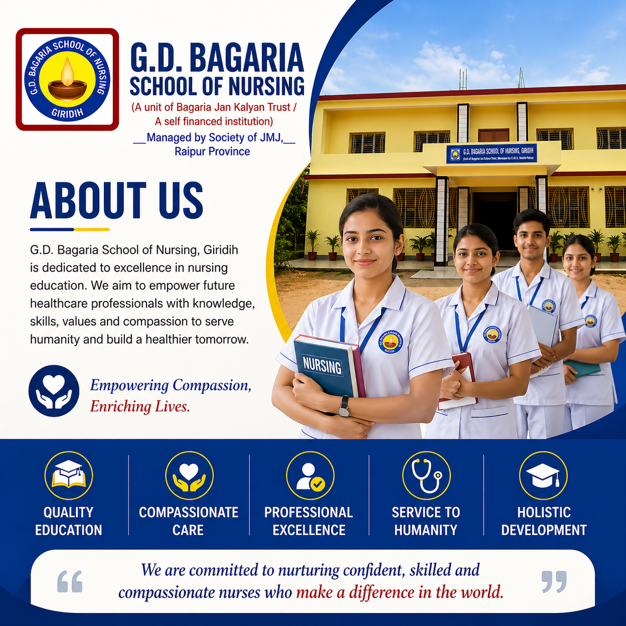 G D BAGARIA SCHOOL OF NURSING